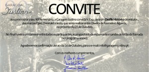 Convite Desfile Histórico