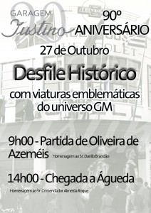 Cartaz Desfile Histórico Garagem Justino